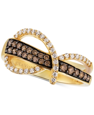 image of Le Vian Chocolatier Diamond Statement Ring (1/2 ct. t.w.) in 14k Gold