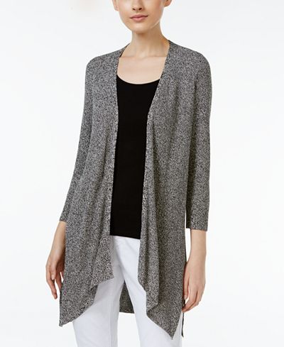 Eileen Fisher Tencel-Knit Draped Cardigan