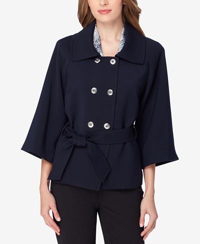 Tahari ASL Double-Breasted Blazer