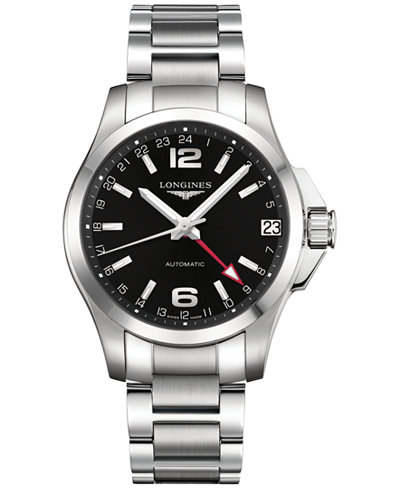 Longines Men's Swiss Automatic Conquest Stainless Steel Bracelet Watch 431mm L36874566
