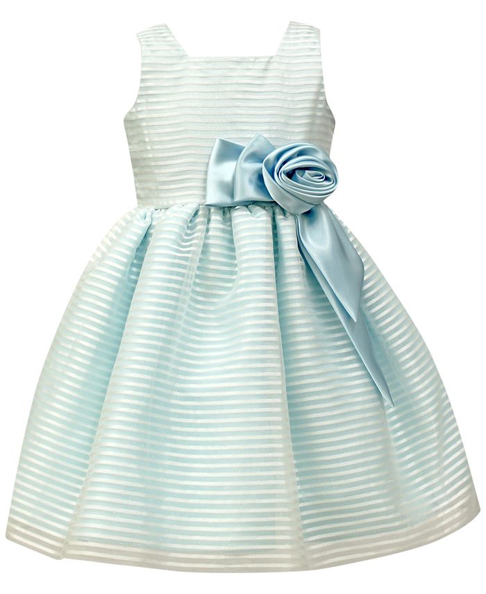 Jayne Copeland Organza Stripe Special Occasion Dress, Little Girls - Macy's