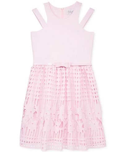Blush by Us Angels Lace Fit & Flare Dress, Big Girls (7-16)
