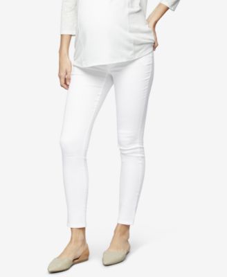 macy's white skinny jeans