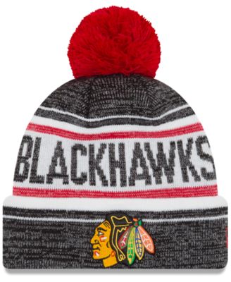 blackhawks knit hat