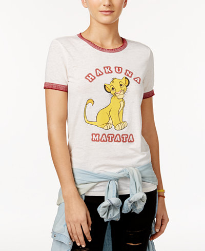 Freeze 24-7 Juniors' Disney The Lion King Graphic T-Shirt