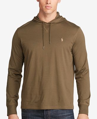 hoodie brown mens pima featherweight ralph polo lauren tall hardon