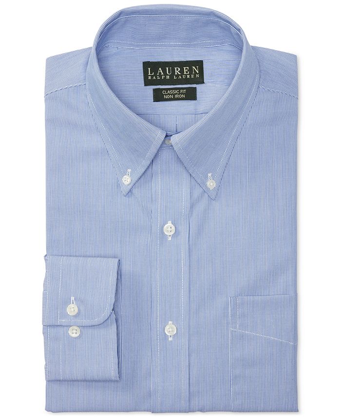 Lauren Ralph Lauren - Dress Shirt, Blue Hairline Broadcloth Shirt