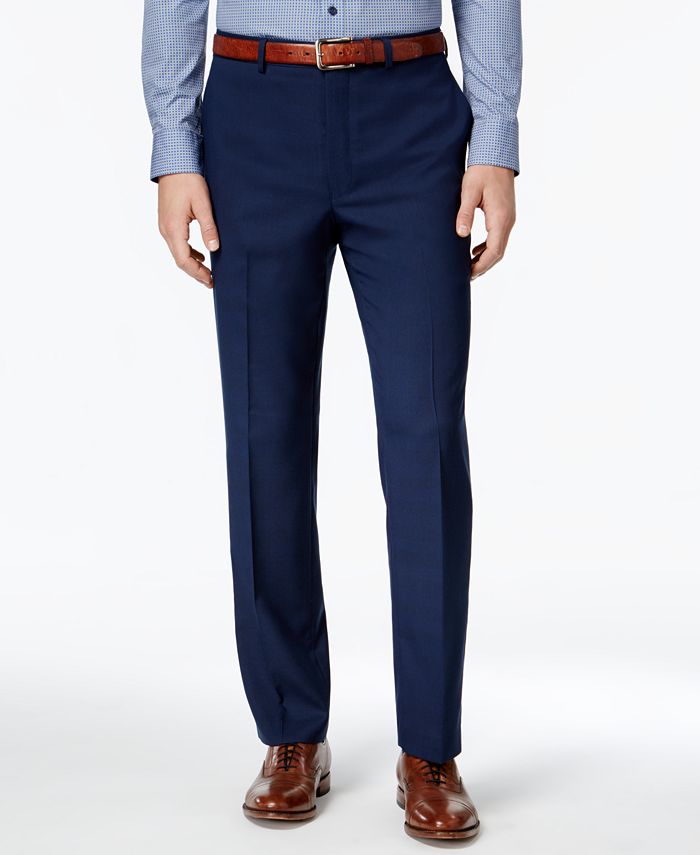 Marc New York by Andrew Marc Men's Classic-Fit Blue Tonal Plaid Suit ...