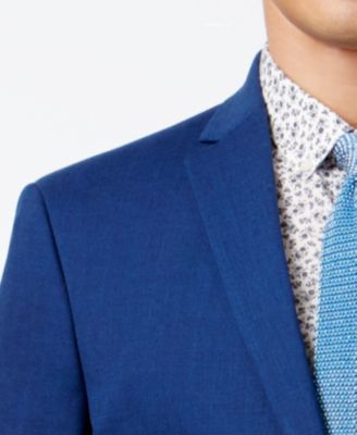 Kenneth Cole Reaction Men's Slim-Fit Bright Blue Suit