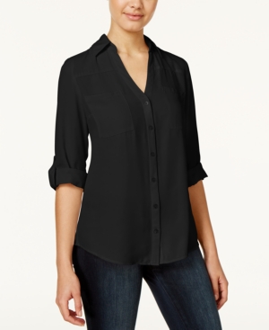 Bcx Juniors Tab-Sleeve Shirt