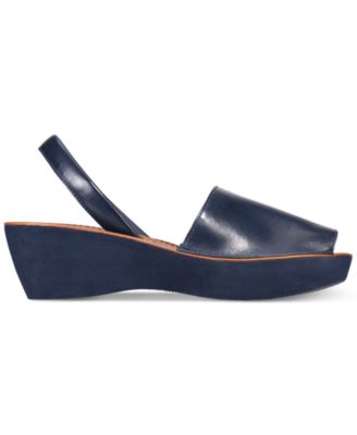 Fine Glass Platform Wedge Sandals