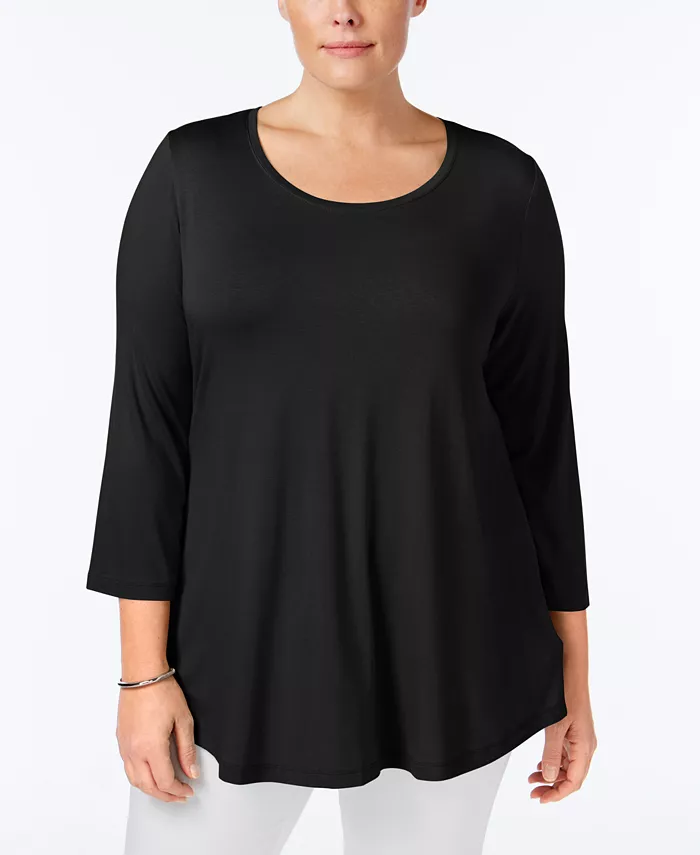 Plus Size 3/4-Sleeve Top