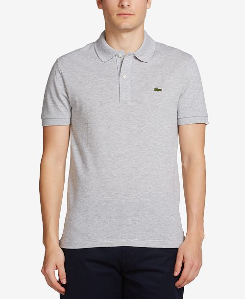 alfani Lacoste Men's Slim Fit Short Sleeve Ribbed Polo Shirt Men's Fashion & Accessories