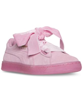 Puma - Women's Suede Heart Reset Casual Sneakers from Finish Line