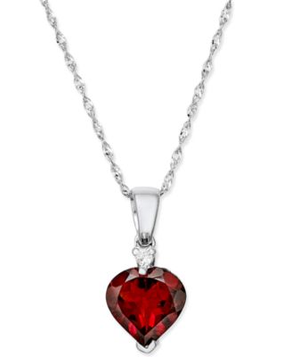 macy's garnet necklace