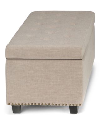 Hayes Fabric Storage Ottoman
