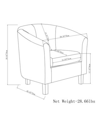 Westbrook Faux Leather Tub Chair