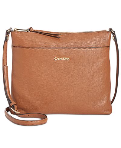 Calvin Klein Lily Pebble Leather Crossbody - Handbags & Accessories ...