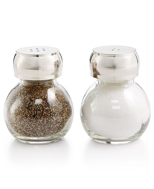 Martha Stewart Collection Glass Salt & Pepper Shakers, Created for Macy