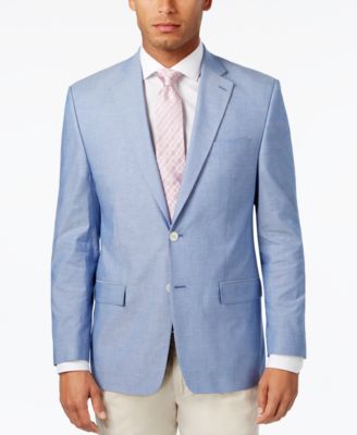 Lauren Ralph Lauren - Men's Classic-Fit Light Blue Chambray UltraFlex Sport Coat