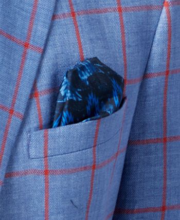 Red windowpane clearance sport coat