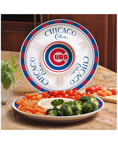 Memory Company Chicago Cubs Ceramic Chip & Dip Plate