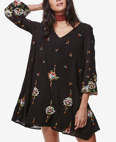 Free People Oxford Embroidered Shift Dress