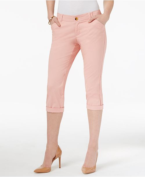 Lee Platinum Petite Chino Cropped Pants, A Macy's Exclusive & Reviews