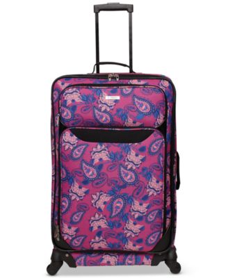 printed luggage