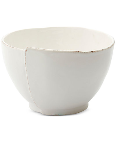 VIETRI Lastra White Collection Deep Serving Bowl