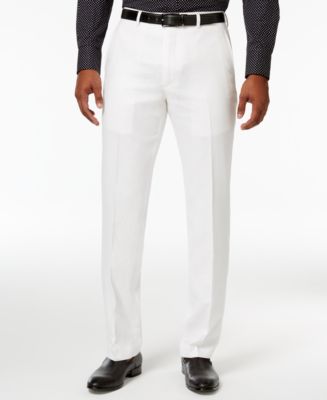 Sean John Mens Linen White on sale Party Shacket