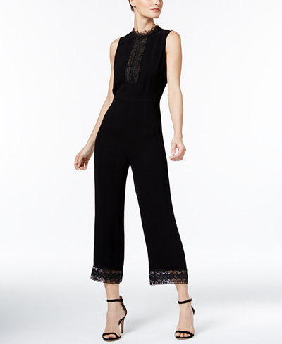 YYIGAL Lace-Trim Wide-Leg Jumpsuit, a Macy's Exclusive Style