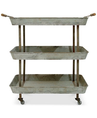3-Tier Metal Cart on Casters