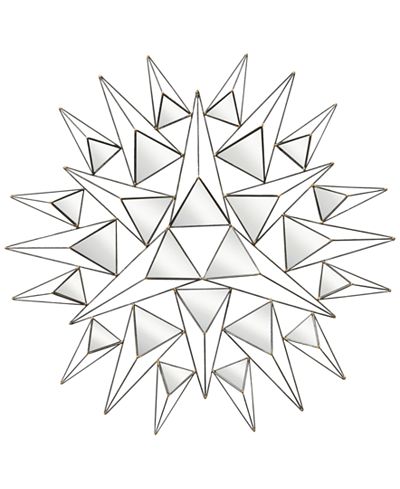 Round Sunburst-Shaped Wall Decor