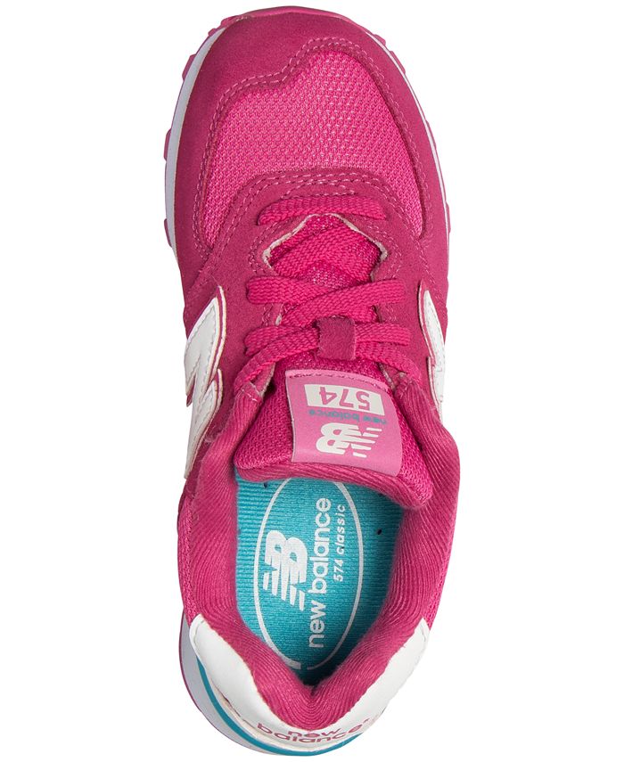 New Balance Big Girls' 574 High Visibility Casual Sneakers Macy's