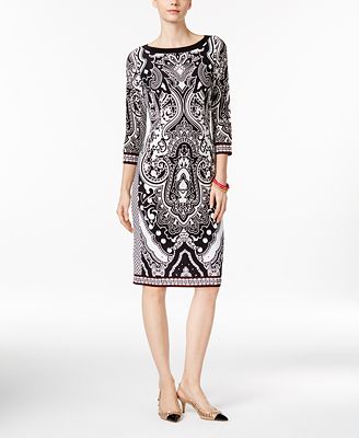 INC International Concepts Printed Sheath Dress, Only at Macy&#39;s - Sale & Clearance - Women - Macy&#39;s