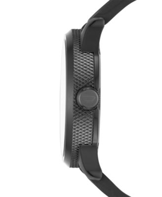 Men's Black Silicone Strap Watch 46x53mm DZ1807