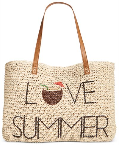 bag straw beach summer macy