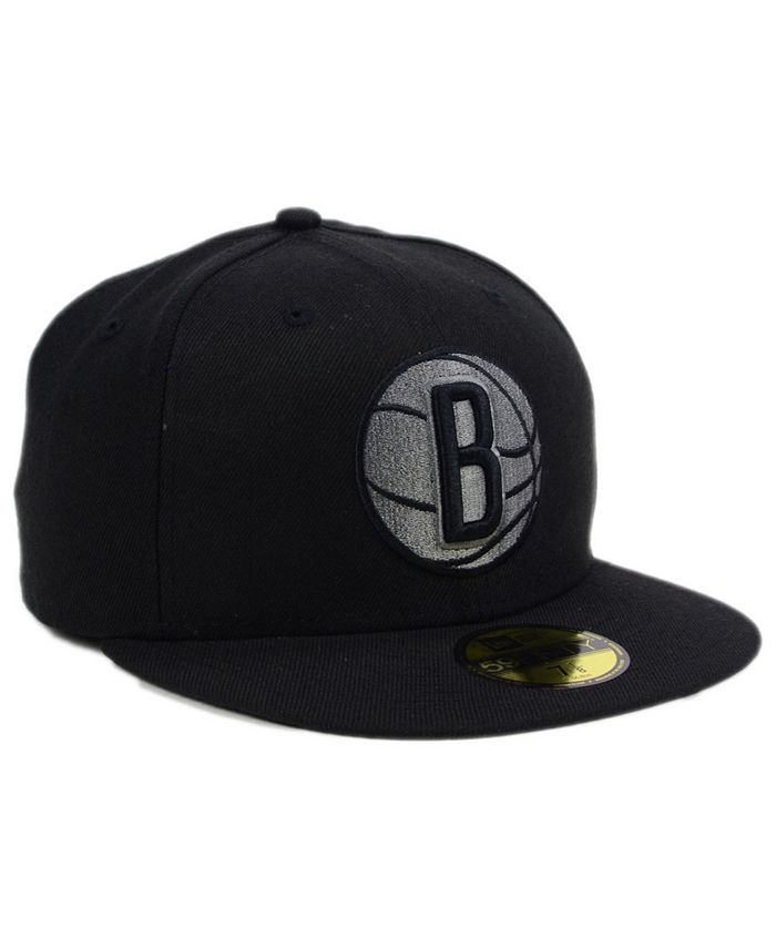 New Era Brooklyn Nets Black Graph 59FIFTY Cap - Macy's
