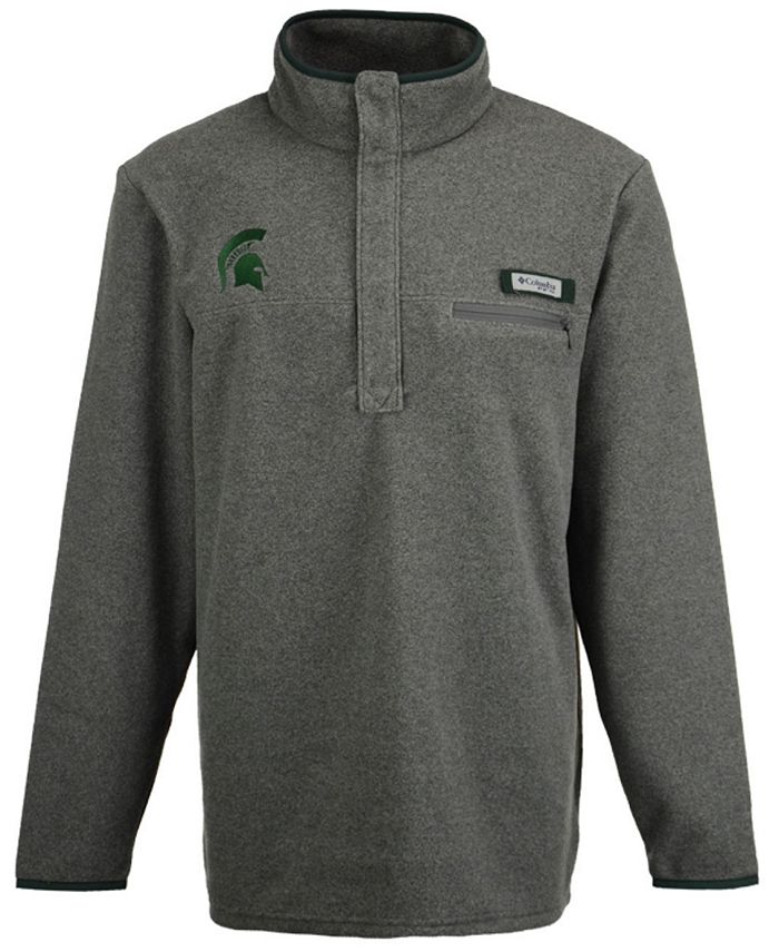 Columbia Men's Michigan State Spartans Harborside Fleece Pullover Macy's