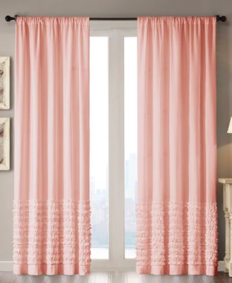 Madison Park - Bessie Cotton 50" x 63" Horizontal Ruffle Window Panel