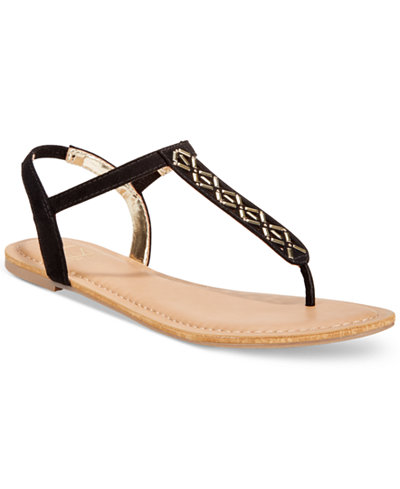 Material Girl Skyler Flat Sandals, Only at Macy's