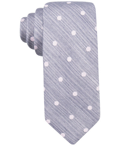 Ryan Seacrest Distinction™ Men's Plaza Dot Slim Tie, Only at Macy's