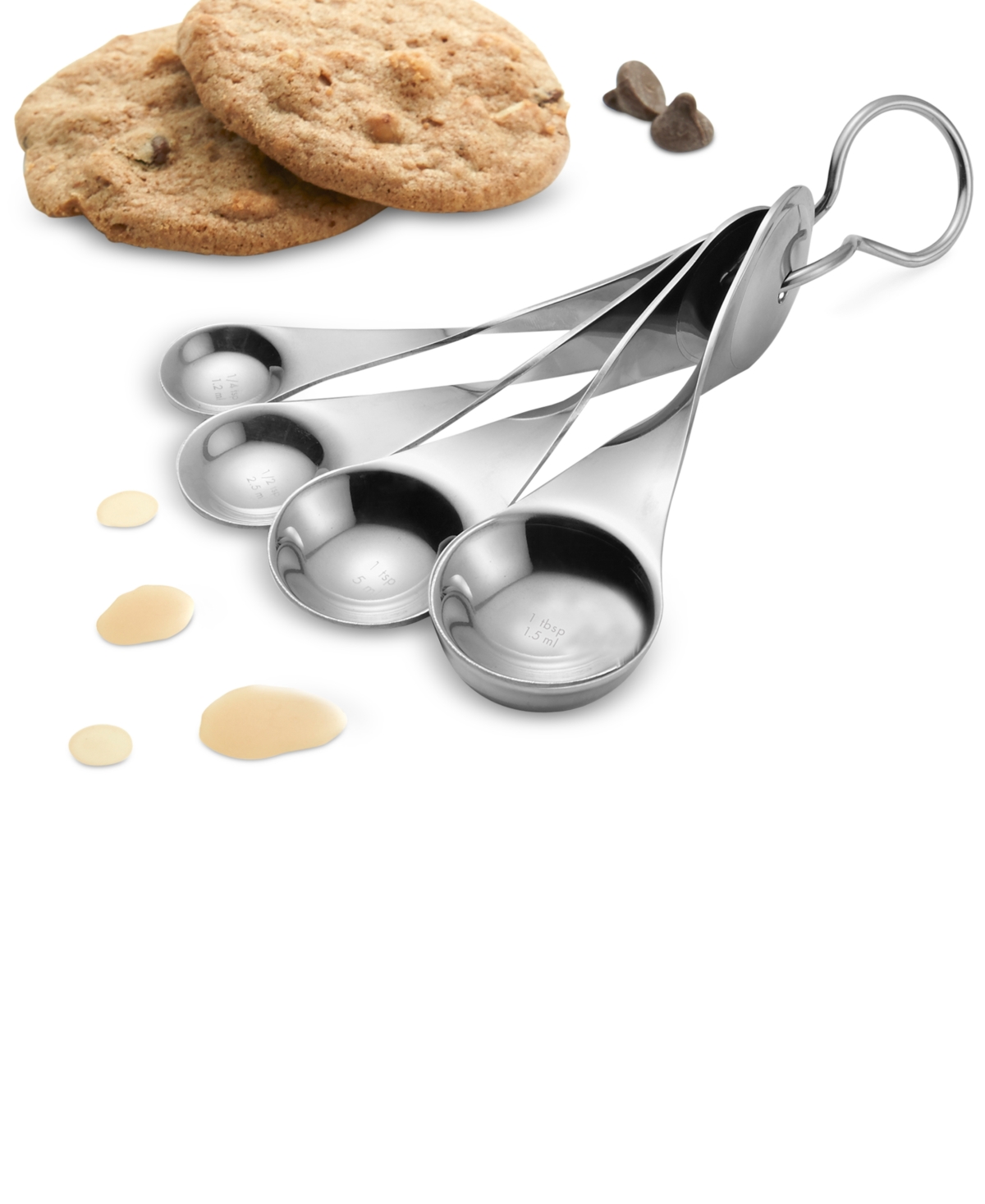 Nambe Gourmet Twist Measuring Spoons In Silver