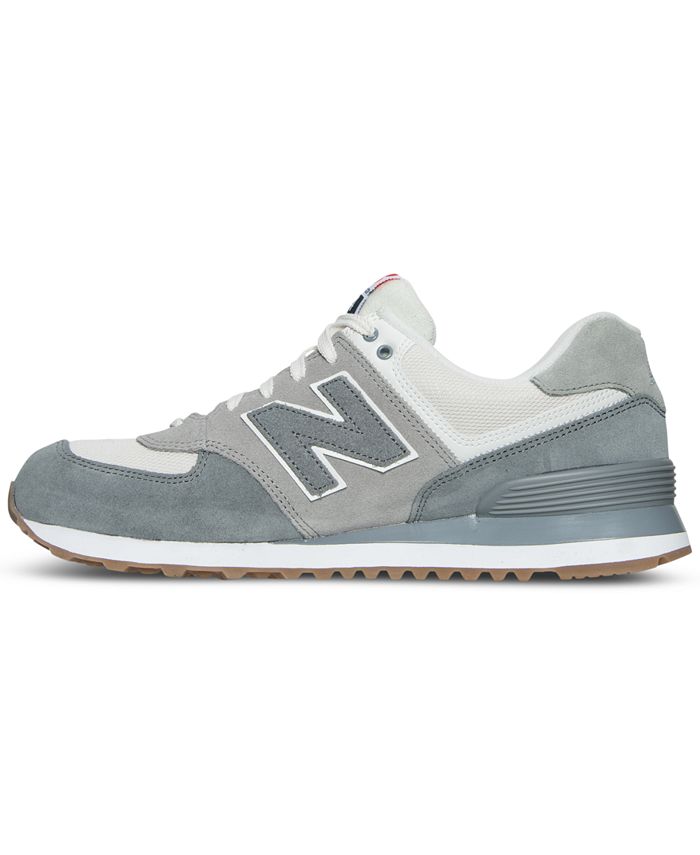 New Balance Men's 574 Retro Sport Casual Sneakers from Finish Line - Macy's