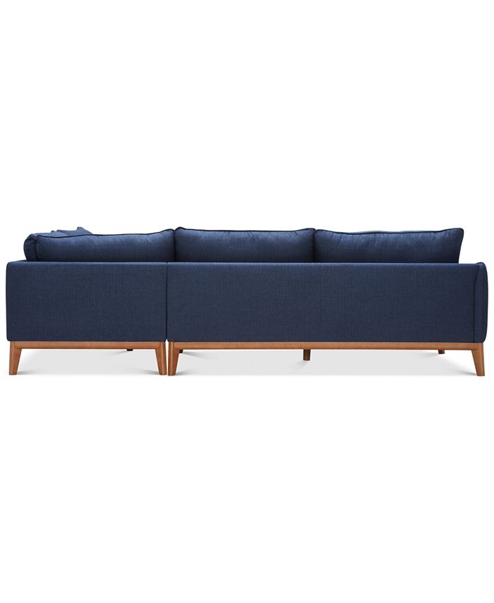 Furniture Jollene 113" 2Pc. Fabric Sectional, Created for Macy's Macy's