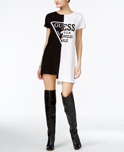 GUESS ORIGINALS Cotton Logo T Shirt Dress Dresses GUESS ORIGINALS Cotton Logo T Shirt Dress Dresses