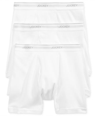 jockey pouch briefs white