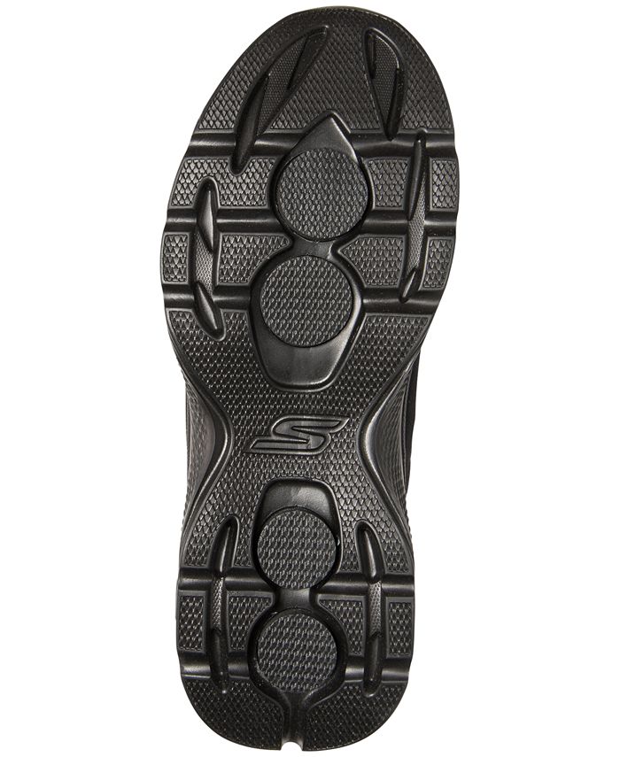 Skechers Men's GOwalk 4 - Leather Textile Walking Sneakers from Finish ...