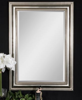 Stuart Silver Beaded Mirror